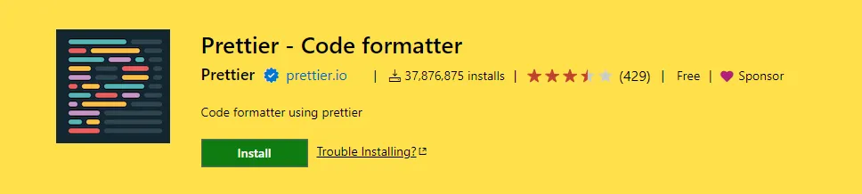 Prettier - Code formatter